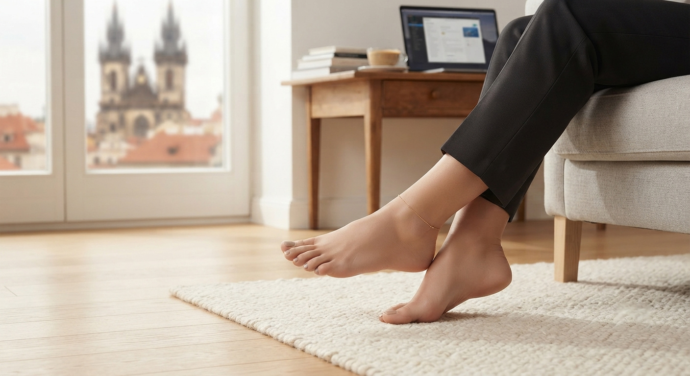 Feet model side job: Earn money by photographing your feet in Prague