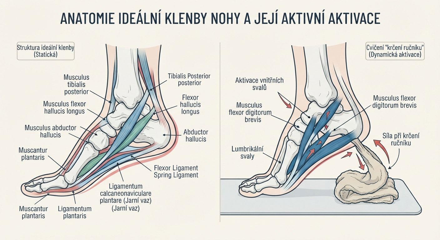 Cviky pro posílení klenby nohy a prevenci plochonoží