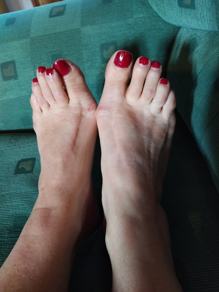 Starší feet modelky