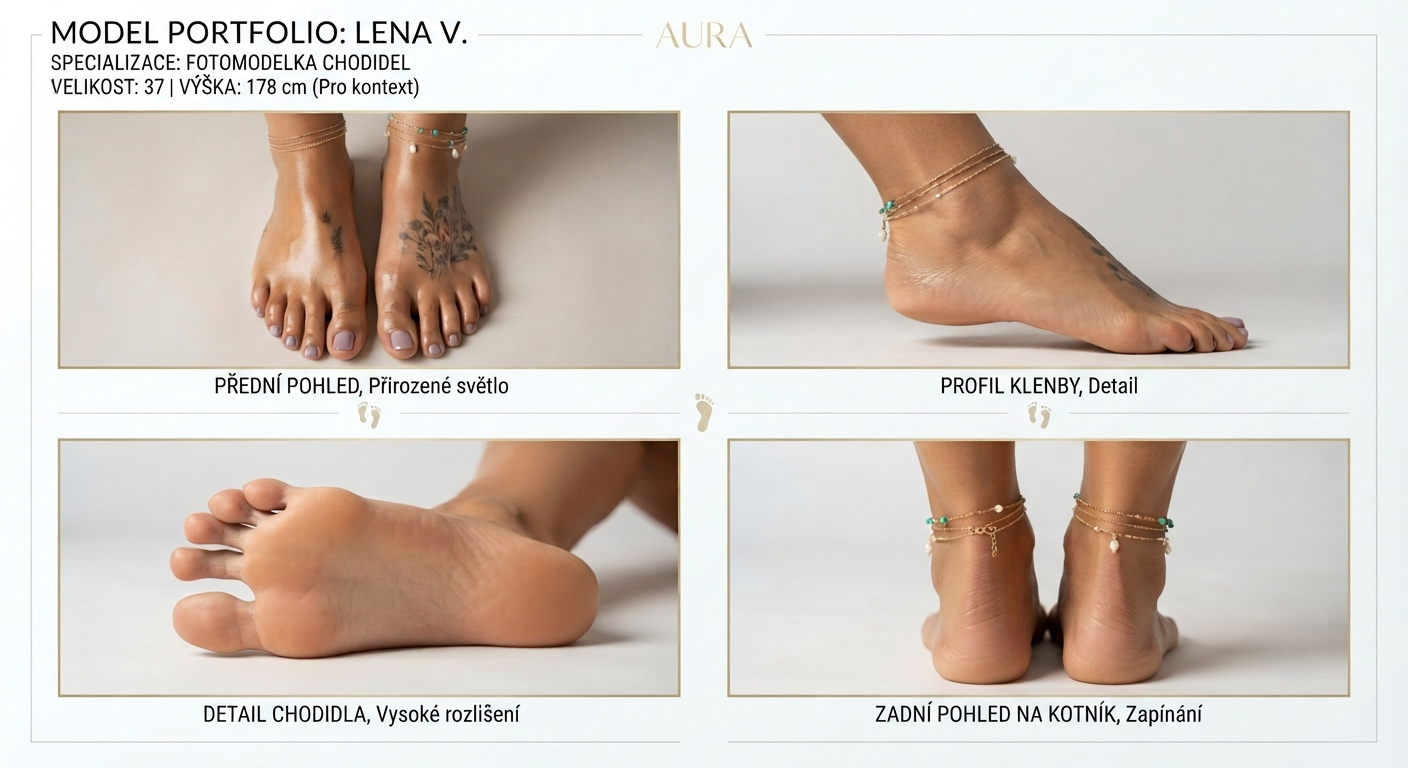 Portfolio feet modelky: Jaké fotografie musí obsahovat