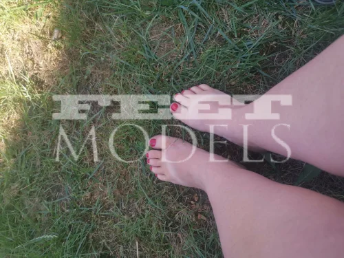 Photo of a feet model